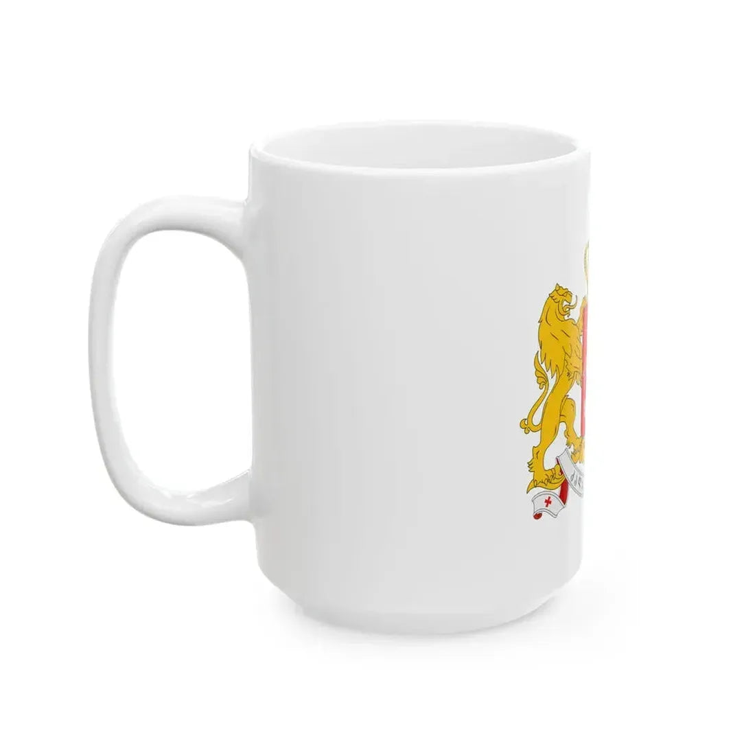 Greater coat of arms of Georgia - White Coffee Mug - Go Mug Yourself