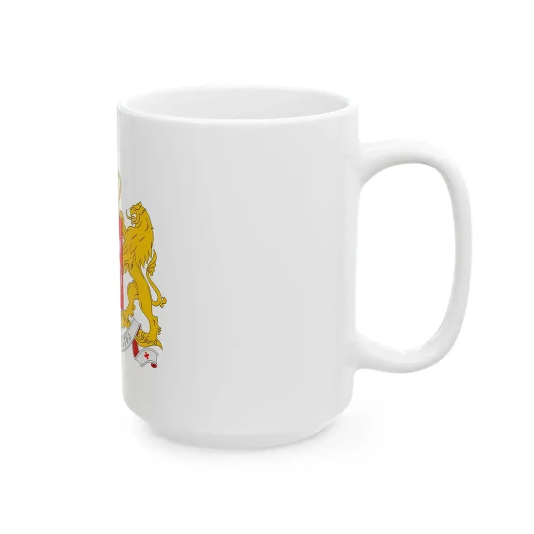 Greater coat of arms of Georgia - White Coffee Mug - Go Mug Yourself