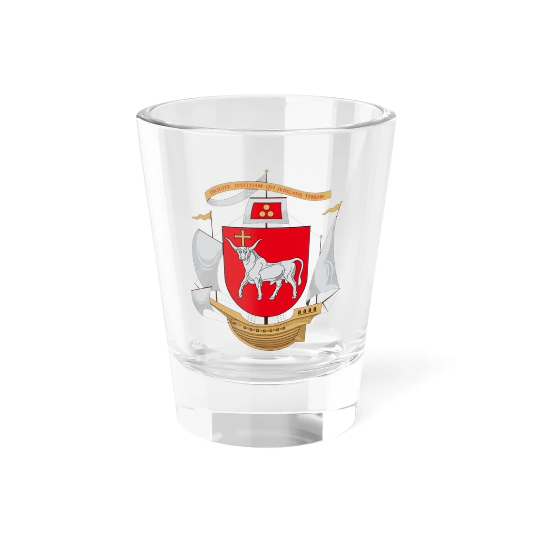 Greater Coat of Arms of Kaunas (Lithuania) (Coat of Arms) Shot Glass 1.5oz 1.5oz - Go Mug Yourself