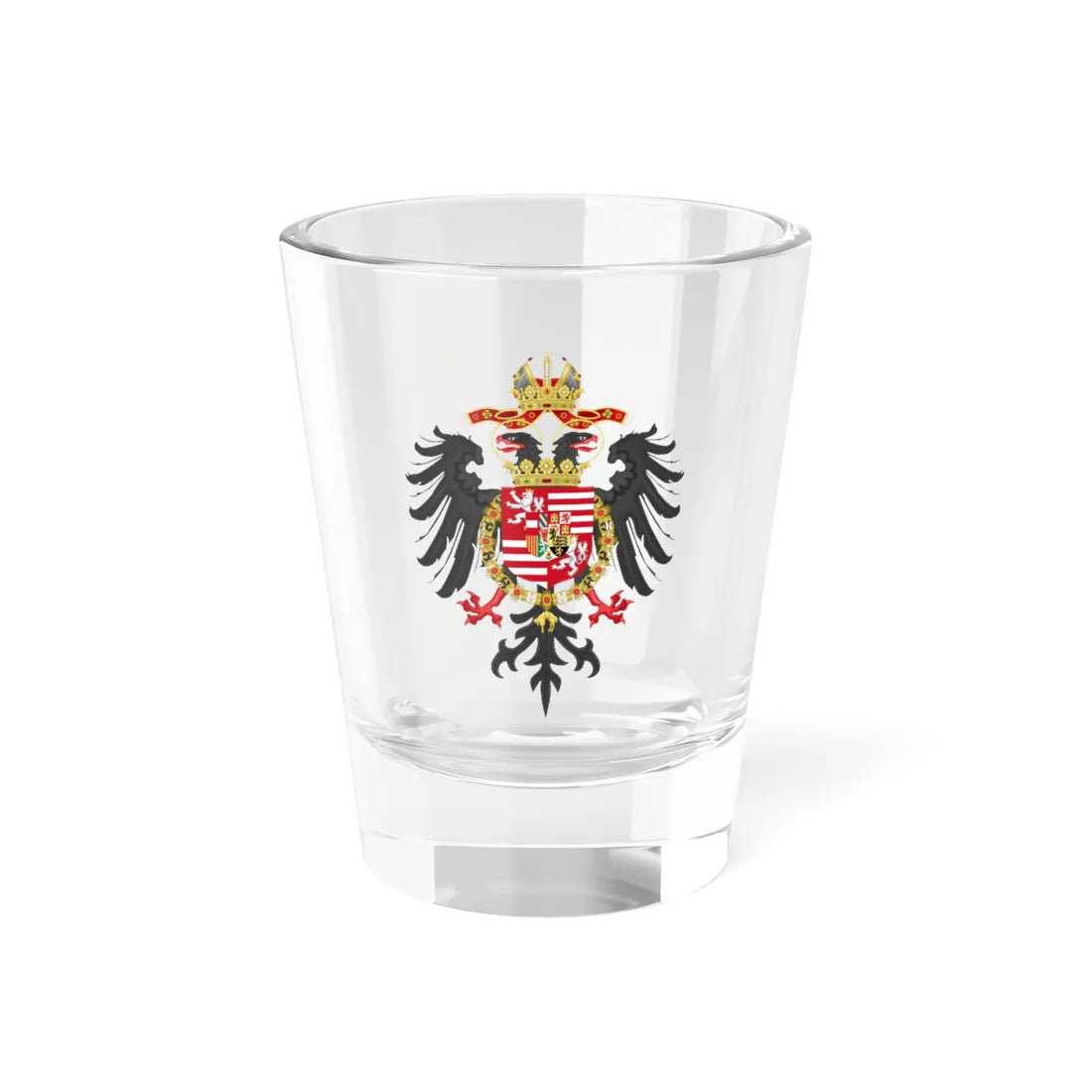 Greater Coat of Arms of Maximilian II Holy Roman Emperor (Germany) (Coat of Arms) Shot Glass 1.5oz 1.5oz - Go Mug Yourself