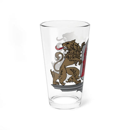 Greater Coat of Arms of Riga - for display (Latvia) (Coat of Arms) Pint Glass 16oz - Go Mug Yourself