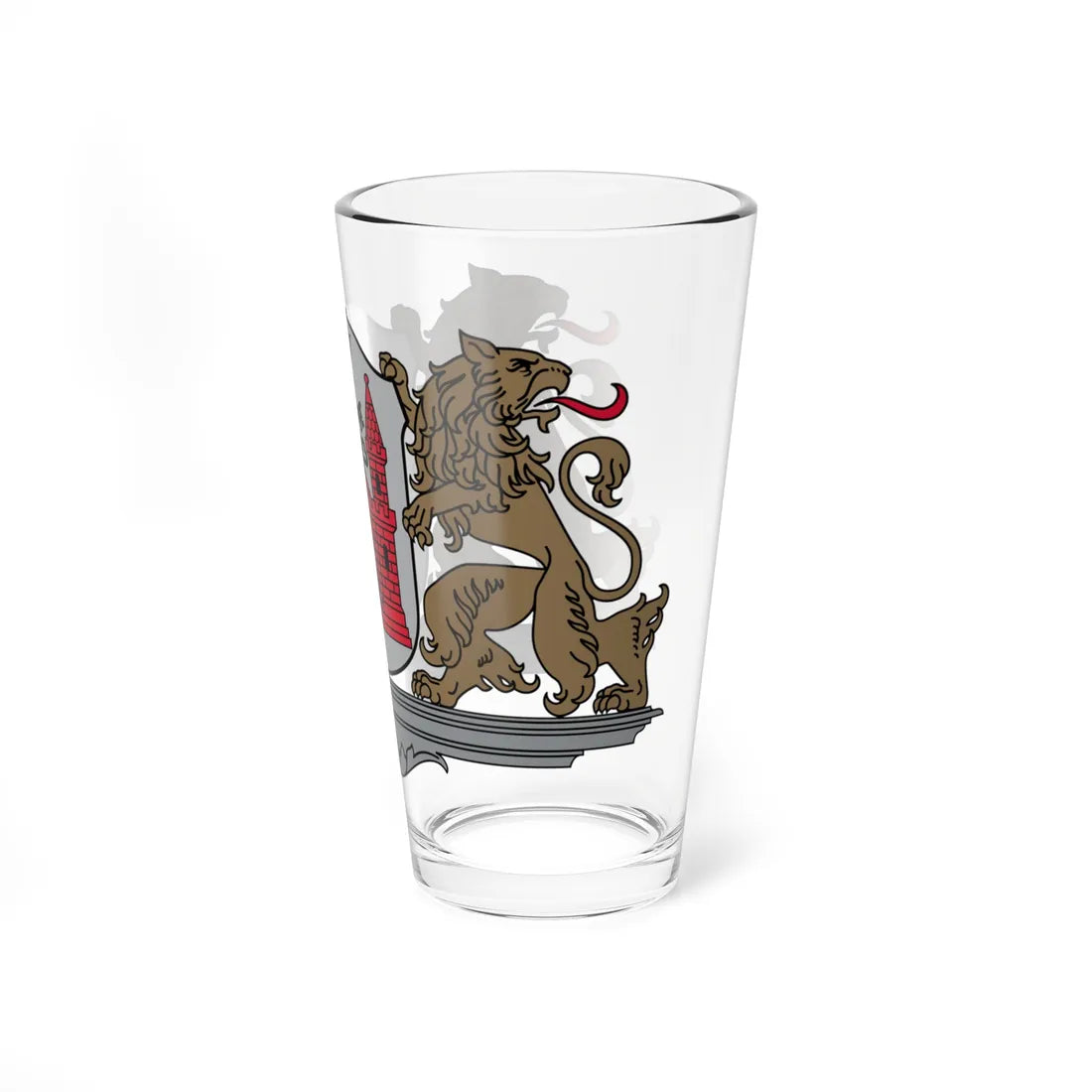 Greater Coat of Arms of Riga - for display (Latvia) (Coat of Arms) Pint Glass 16oz - Go Mug Yourself