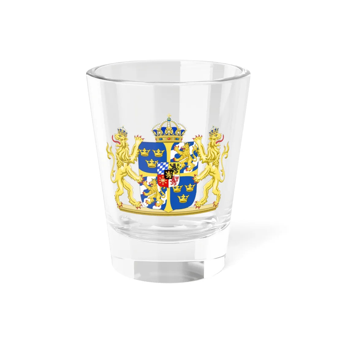 Greater coat of arms of Suède Palatinat (Germany) (Coat of Arms) Shot Glass 1.5oz 1.5oz - Go Mug Yourself