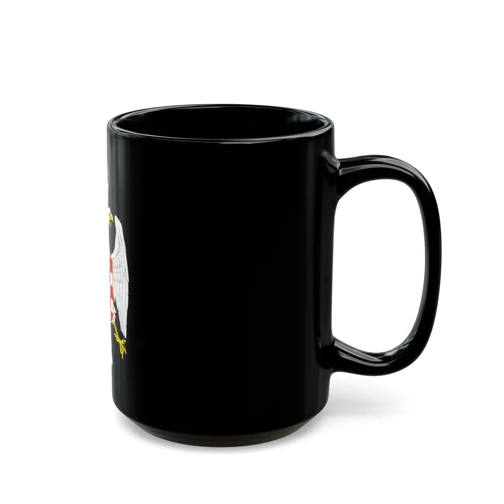 Greater coat of arms of the Banate of Croatia - Black Coffee Mug-Go Mug Yourself