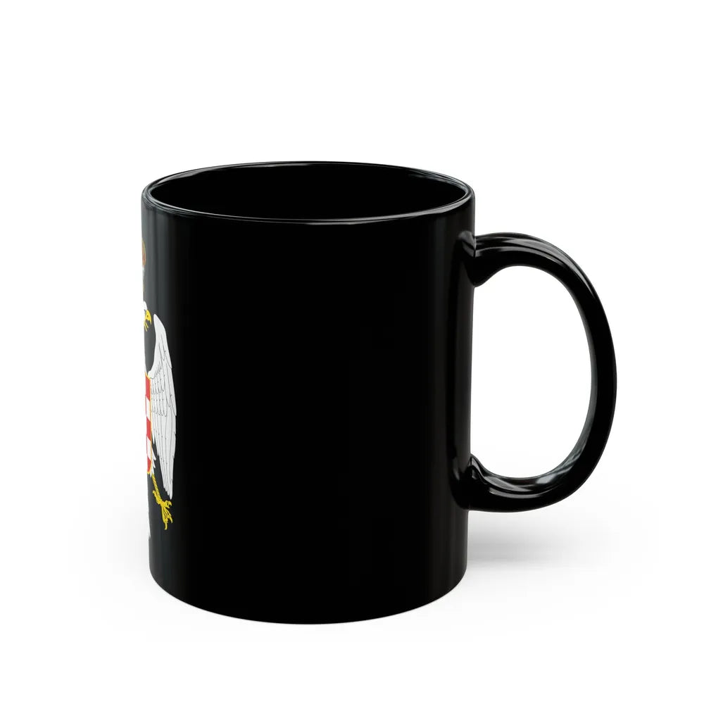 Greater coat of arms of the Banate of Croatia - Black Coffee Mug-Go Mug Yourself