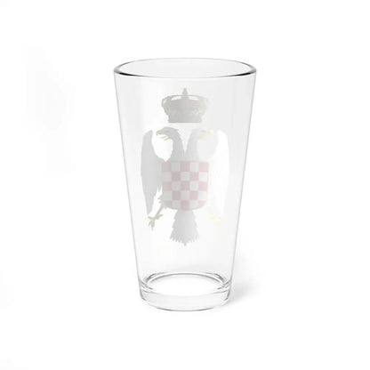 Greater coat of arms of the Banate of Croatia - Pint Glass 16oz - Go Mug Yourself