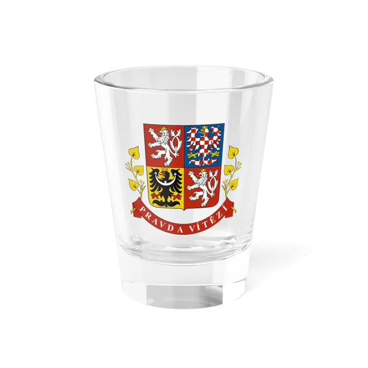 Greater coat of arms of the Czech Republic (Presidential version) - Shot Glass 1.5oz 1.5oz - Go Mug Yourself