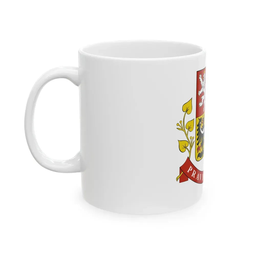 Greater coat of arms of the Czech Republic (Presidential version) - White Coffee Mug - Go Mug Yourself