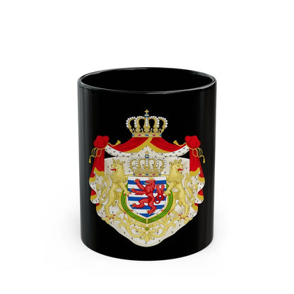 Greater coat of arms of the grand-duchy of Luxembourg 2 - Black Coffee Mug-11oz-Go Mug Yourself