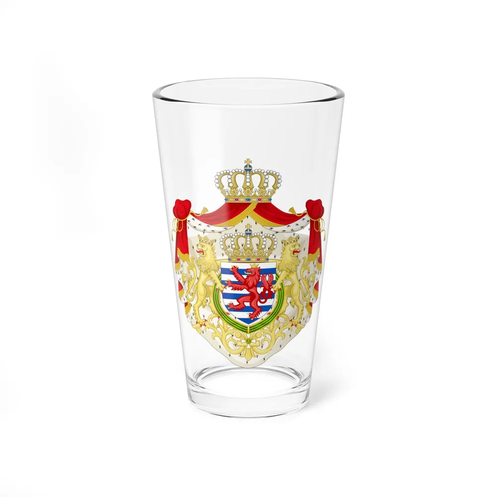 Greater coat of arms of the grand-duchy of Luxembourg 2 - Pint Glass 16oz-16oz-Go Mug Yourself