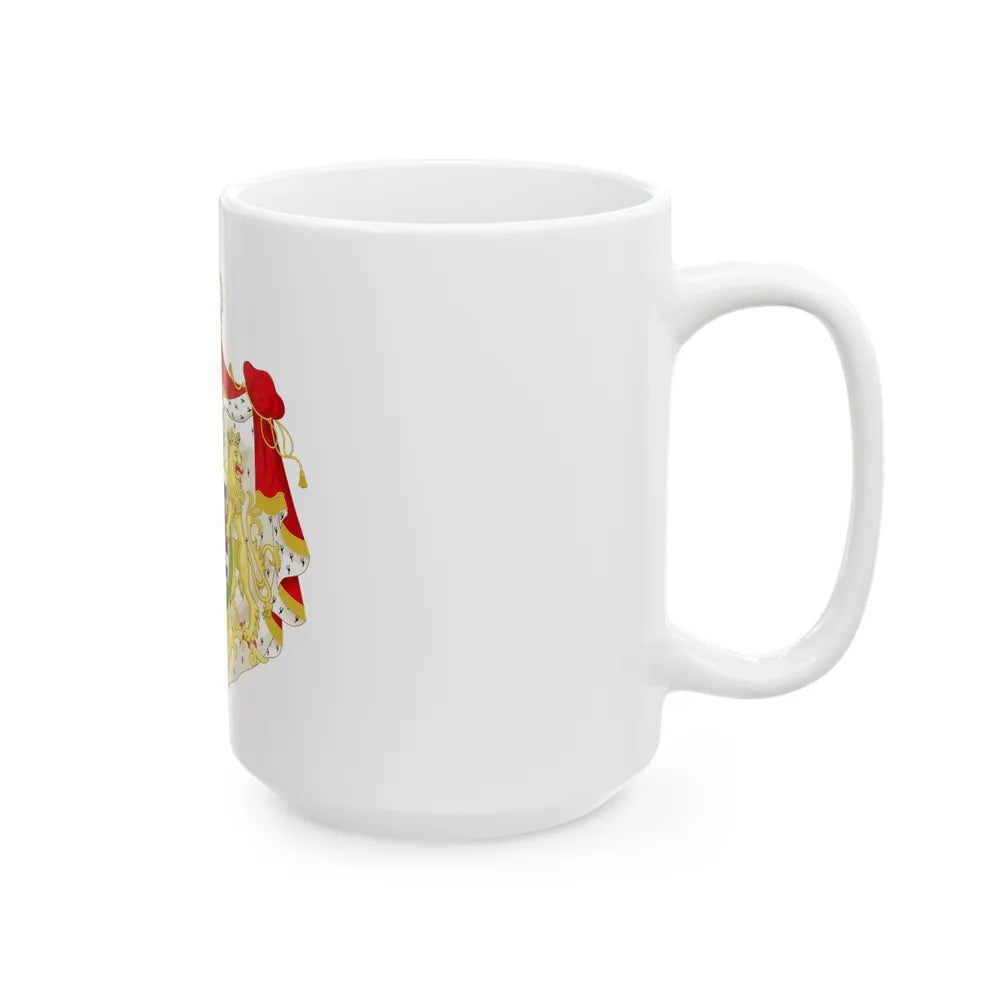 Greater coat of arms of the grand-duchy of Luxembourg 2 - White Coffee Mug-Go Mug Yourself