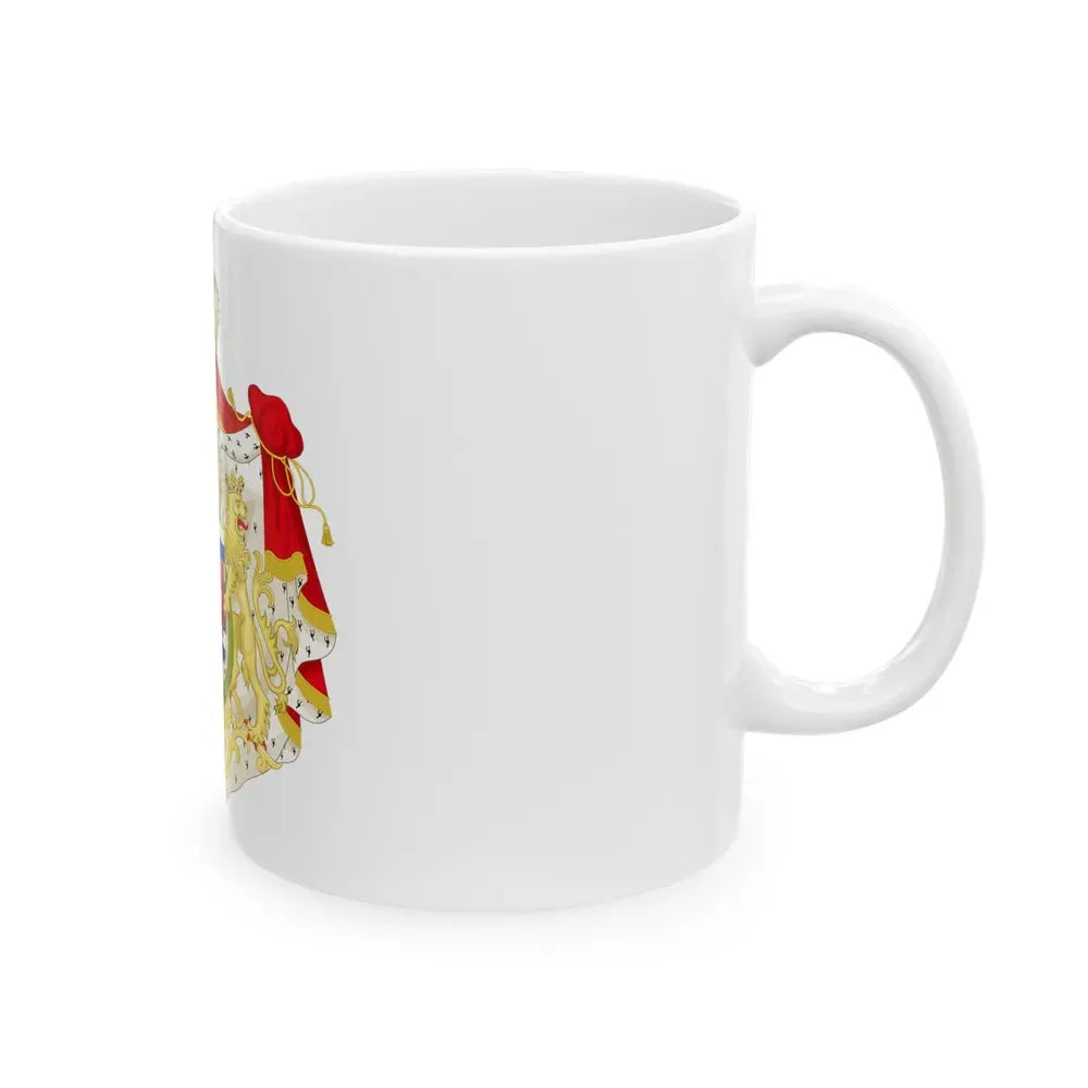Greater coat of arms of the grand-duchy of Luxembourg 2 - White Coffee Mug - Go Mug Yourself