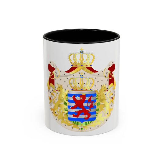 Greater coat of arms of the grand-duchy of Luxembourg - Accent Coffee Mug 11oz Black - Go Mug Yourself