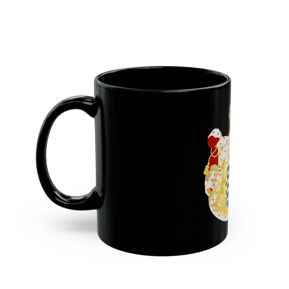 Greater coat of arms of the grand-duchy of Luxembourg - Black Coffee Mug-Go Mug Yourself