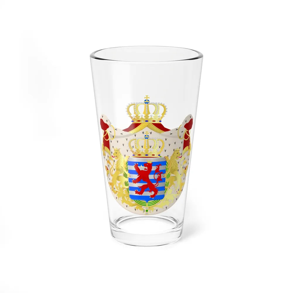 Greater coat of arms of the grand-duchy of Luxembourg - Pint Glass 16oz-16oz-Go Mug Yourself