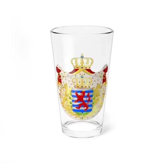 Greater coat of arms of the grand-duchy of Luxembourg - Pint Glass 16oz 16oz - Go Mug Yourself