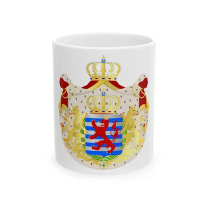 Greater coat of arms of the grand-duchy of Luxembourg - White Coffee Mug 11oz - Go Mug Yourself