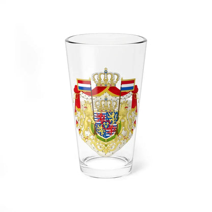 Greater coat of arms of the Grand Duke of Luxembourg (2000) - Pint Glass 16oz 16oz - Go Mug Yourself