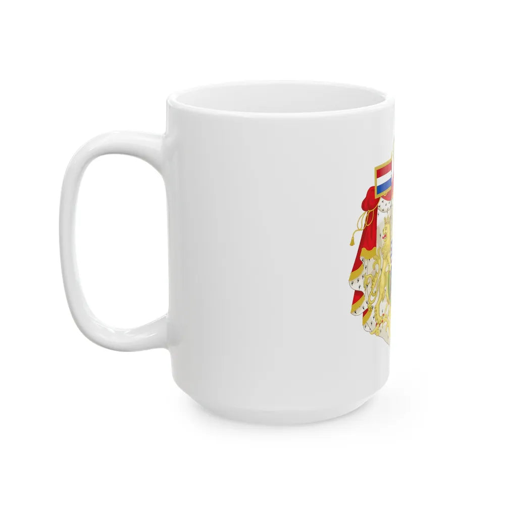 Greater coat of arms of the Grand Duke of Luxembourg (2000) - White Coffee Mug-Go Mug Yourself