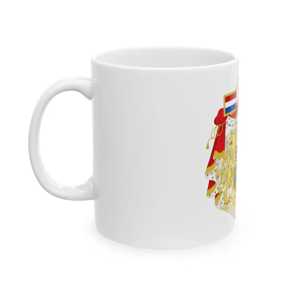 Greater coat of arms of the Grand Duke of Luxembourg (2000) - White Coffee Mug - Go Mug Yourself