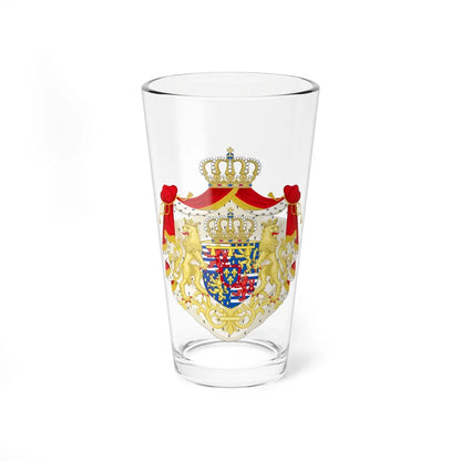 Greater coat of arms of the Hereditary Grand Duke of Luxembourg (2000) - Pint Glass 16oz-16oz-Go Mug Yourself