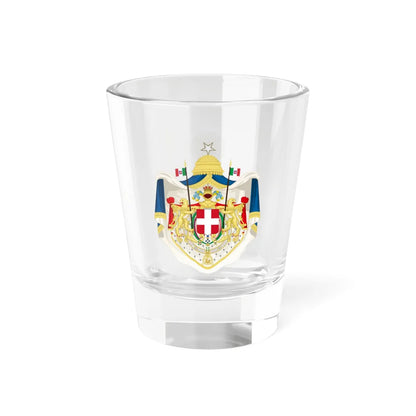 Greater coat of arms of the Kingdom of Italy 1870-1890 (Italy) (Coat of Arms) Shot Glass 1.5oz 1.5oz - Go Mug Yourself
