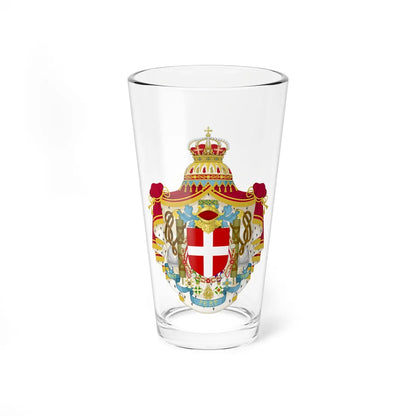 Greater coat of arms of the Kingdom of Italy 1929-1944 (Italy) (Coat of Arms) Pint Glass 16oz 16oz - Go Mug Yourself
