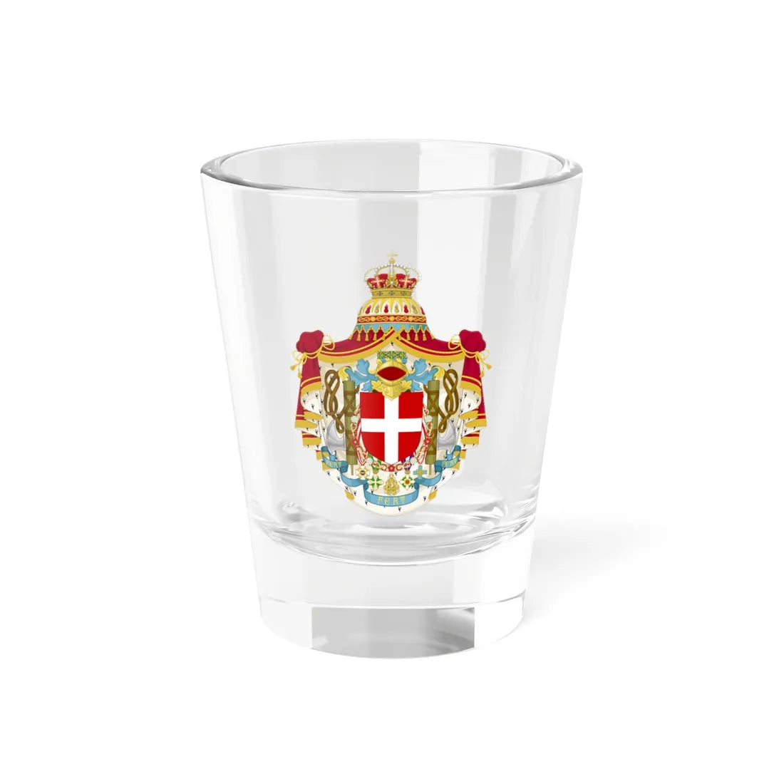 Greater coat of arms of the Kingdom of Italy 1929-1944 (Italy) (Coat of Arms) Shot Glass 1.5oz 1.5oz - Go Mug Yourself