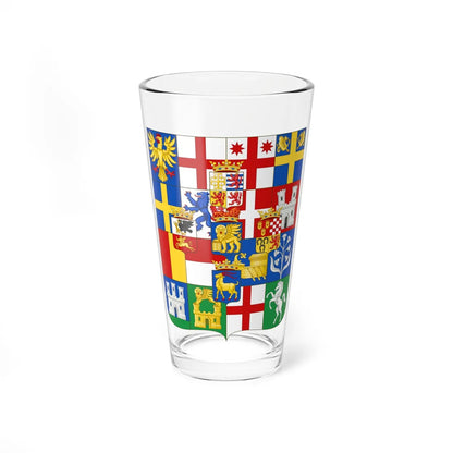 Greater Coat of Arms of the Republic of Venice 1680 escutcheon (Italy) (Coat of Arms) Pint Glass 16oz 16oz - Go Mug Yourself
