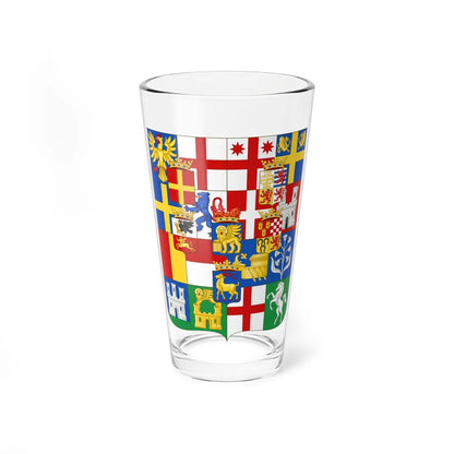 Greater Coat of Arms of the Republic of Venice 1706 escutcheon (Italy) (Coat of Arms) Pint Glass 16oz 16oz - Go Mug Yourself