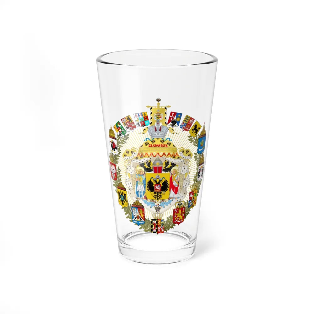 Greater Coat of Arms of the Russian Empire - Pint Glass 16oz-16oz-Go Mug Yourself