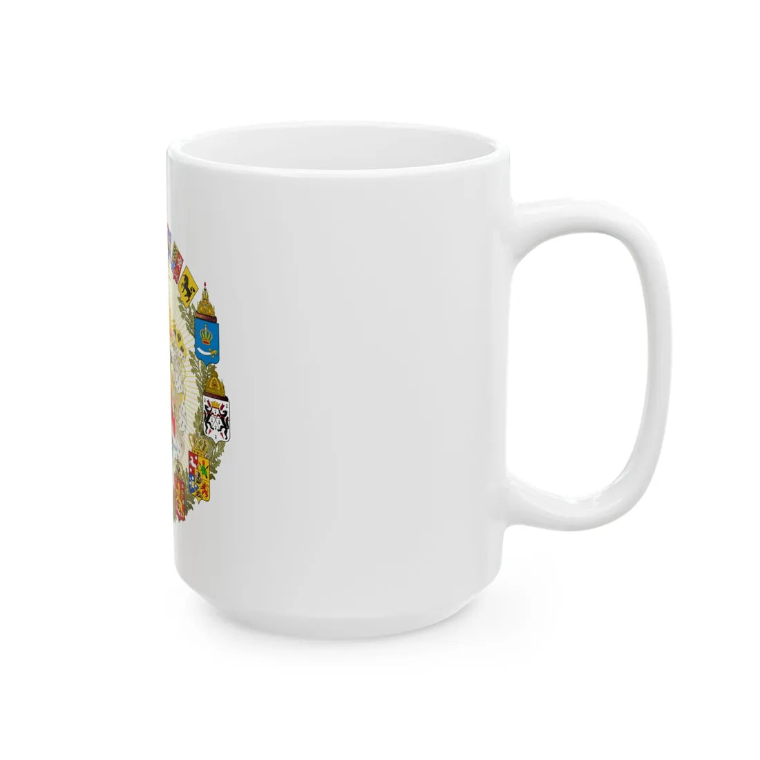 Greater Coat of Arms of the Russian Empire - White Coffee Mug - Go Mug Yourself