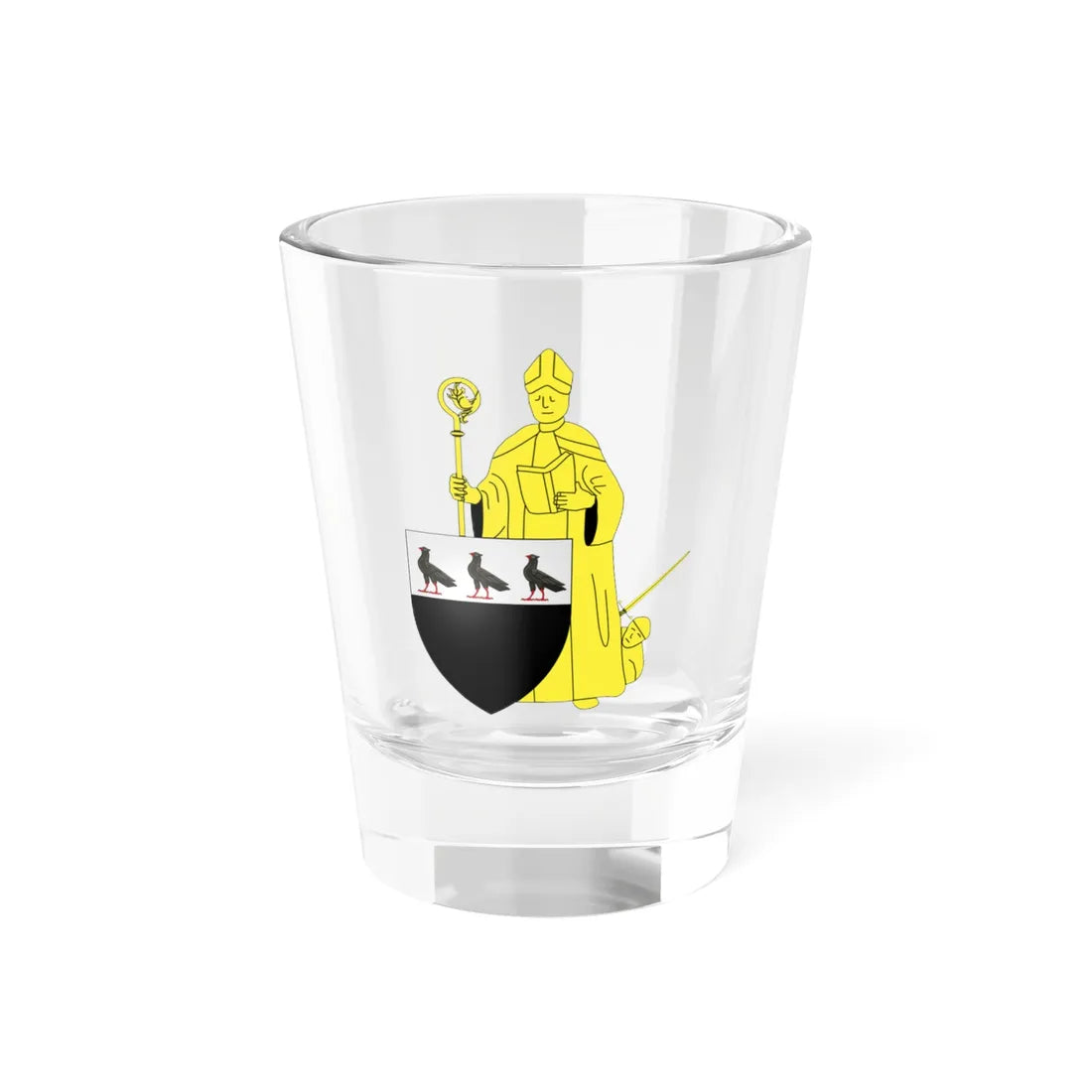 Greater coat of arms of Woluwe-Saint-Lambert (Belgium) (Coat of Arms) Shot Glass 1.5oz 1.5oz - Go Mug Yourself