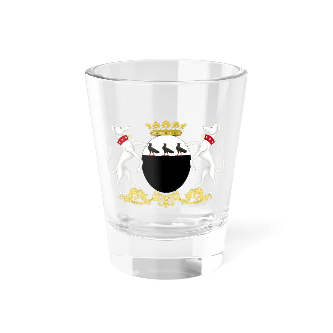 Greater Coat of arms Woluwe-Saint-Pierre (Belgium) (Coat of Arms) Shot Glass 1.5oz 1.5oz - Go Mug Yourself