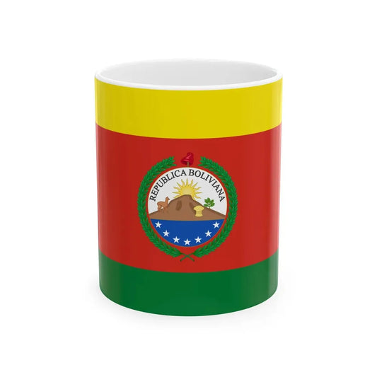 Greater Flag of Bolivia 1831-1851 (Bolivia) White Coffee Mug 11oz - Go Mug Yourself