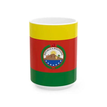 Greater Flag of Bolivia 1831-1851 (Bolivia) White Coffee Mug 15oz - Go Mug Yourself