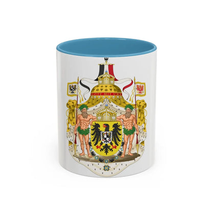 Greater imperial coat of arms of Germany - Accent Coffee Mug 11oz Light Blue - Go Mug Yourself
