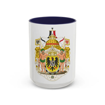 Greater imperial coat of arms of Germany - Accent Coffee Mug 15oz Navy - Go Mug Yourself
