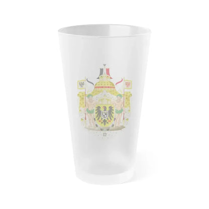 Greater imperial coat of arms of Germany - Frosted Pint Glass 16oz Default Title - Go Mug Yourself