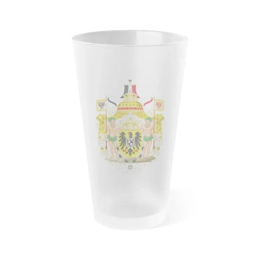 Greater imperial coat of arms of Germany - Frosted Pint Glass 16oz Default Title - Go Mug Yourself