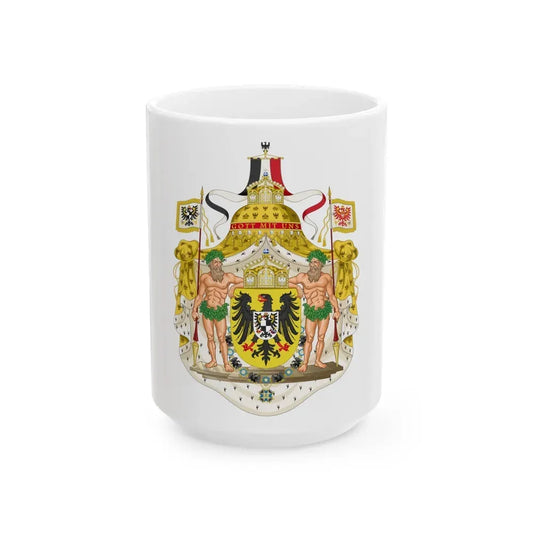 Greater imperial coat of arms of Germany - White Coffee Mug 15oz - Go Mug Yourself