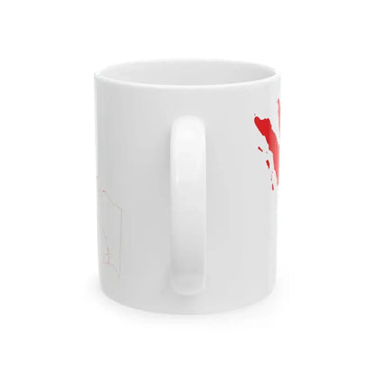Greater Indonesia flag map (Indonesia) White Coffee Mug - Go Mug Yourself