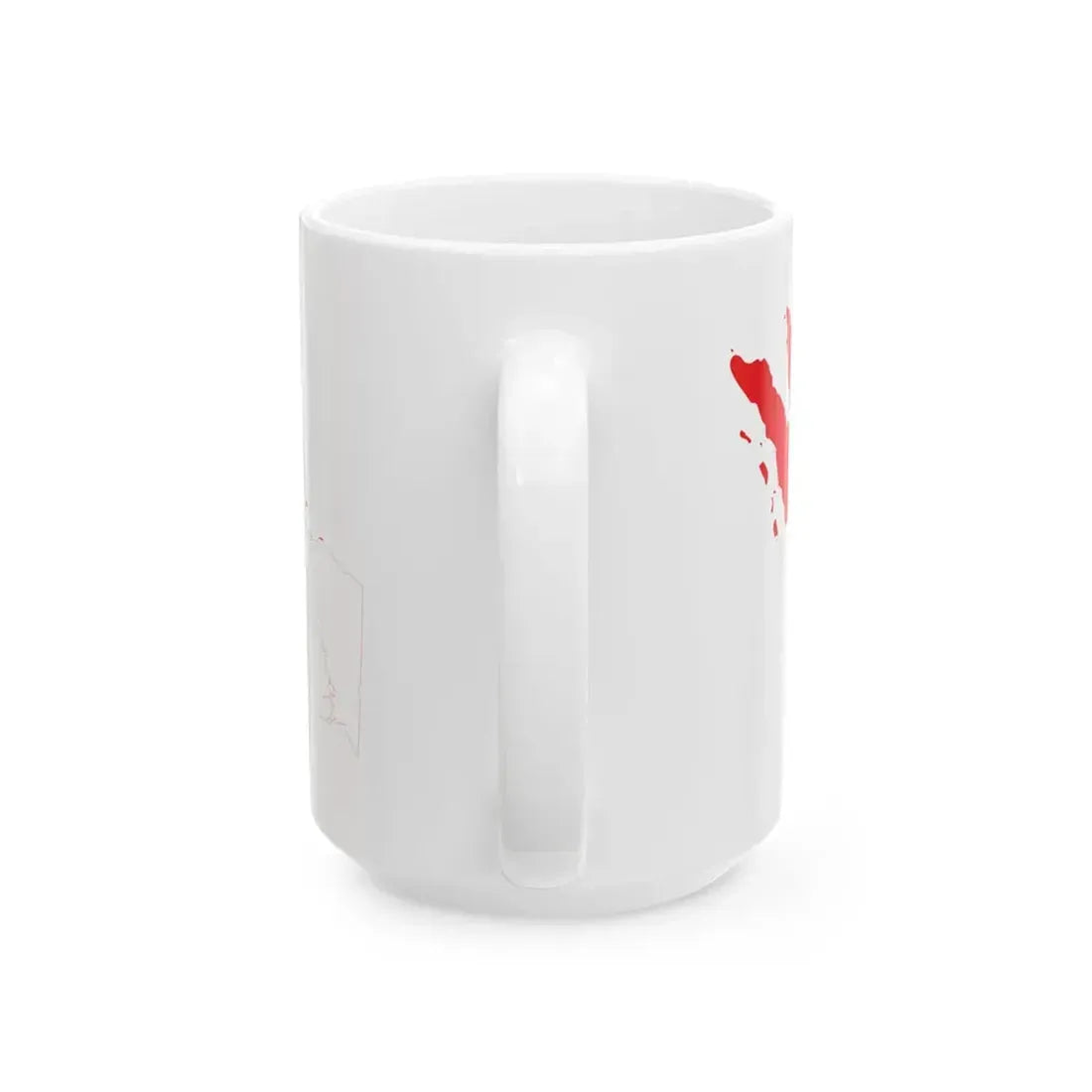 Greater Indonesia flag map (Indonesia) White Coffee Mug - Go Mug Yourself