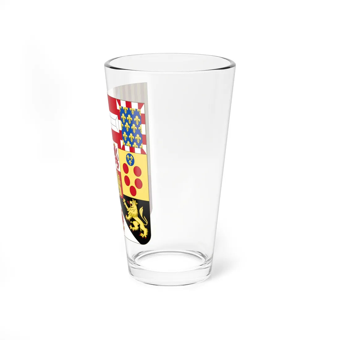Greater Royal Arms of Spain 1761-1868 and 1874-1931 - Shape Variant (Spain) (Coat of Arms) Pint Glass 16oz - Go Mug Yourself