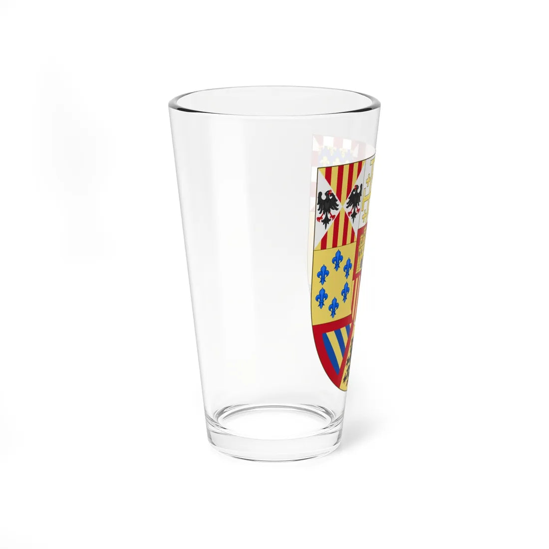 Greater Royal Arms of Spain 1931-Escutcheon of France (Spain) (Coat of Arms) Pint Glass 16oz - Go Mug Yourself