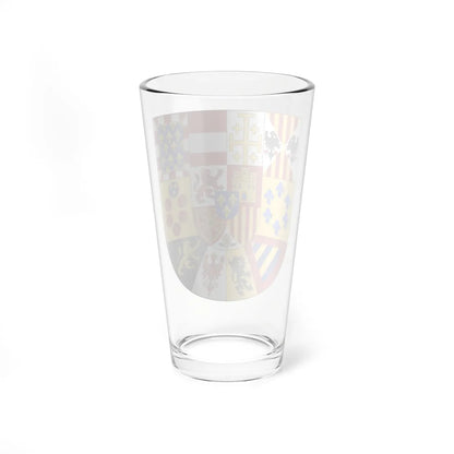 Greater Royal Arms of Spain 1931-Escutcheon of France (Spain) (Coat of Arms) Pint Glass 16oz - Go Mug Yourself