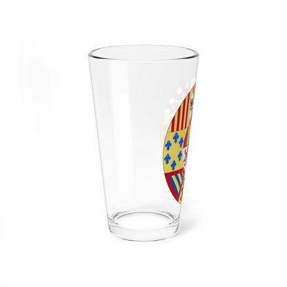Greater Royal Arms of Spain c.1883-1931 (Spain) (Coat of Arms) Pint Glass 16oz - Go Mug Yourself