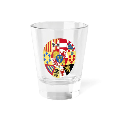 Greater Royal Arms of Spain c.1883-1931 (Spain) (Coat of Arms) Shot Glass 1.5oz 1.5oz - Go Mug Yourself