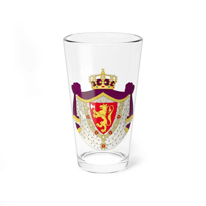 Greater royal coat of arms of Norway - Pint Glass 16oz 16oz - Go Mug Yourself