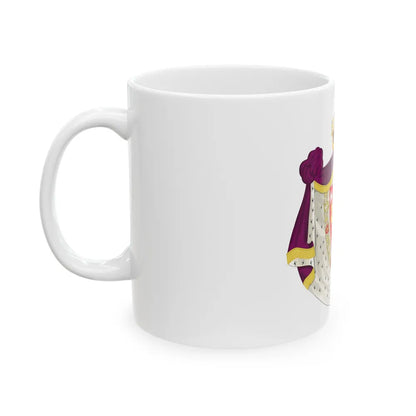 Greater royal coat of arms of Norway - White Coffee Mug-Go Mug Yourself